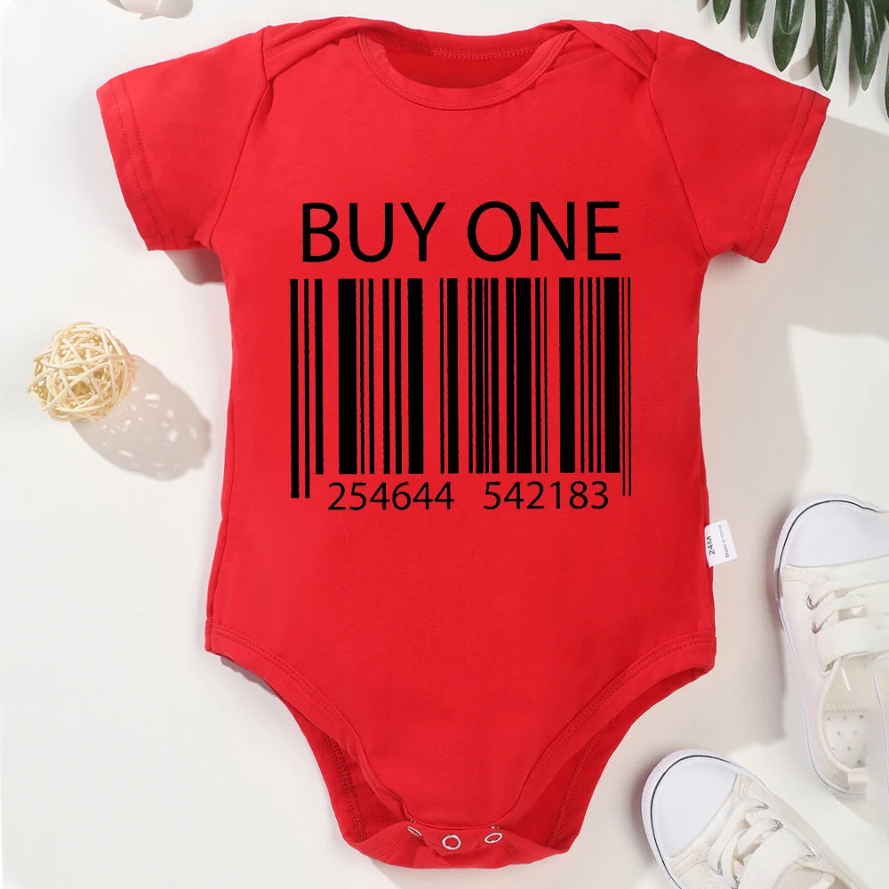 Buy One Get One Free – Twins Fun Cute Baby Bodysuits – Summer Short Sleeve Cotton Newborn Clothes for Boys & Girls – High Quality, Dropshipping Available