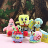 Anime Spongebob Squarepants Plush Keychain, Patrick Star Squidward Krabs Gary Toy Gift for Kids