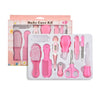 10PCS/Set Baby Health Care Kit - Kids Nail Clippers, Hair Grooming Brush, Thermometer, Teether, Toothbrush - Baby Essentials