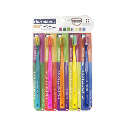 5PCS Ultra-Soft Microfiber Toothbrush Set - Swiss-Style High Density Manual Toothbrush for Gentle Cleaning and Gum Care