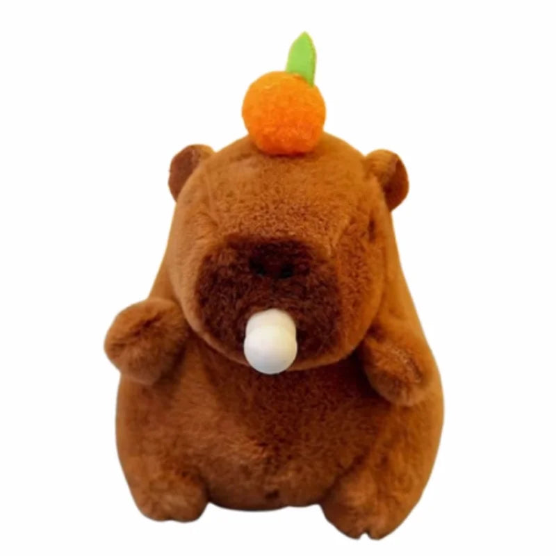1-20PCS Spit Bubble Capybara Plush Keychain, Water Guinea Pig Backpack and Car Charm