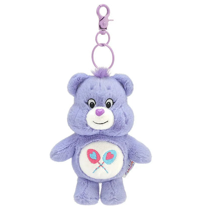 Sanrio Kawaii Care Bears Rainbow Bear Plush Keychain – Anime Bag Pendant with Sound for Kids