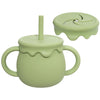 Silicone Baby Sippy Cup & Snack Container 8.5 fl oz (250 ml) Portable Drinkware for Babies & Toddlers
