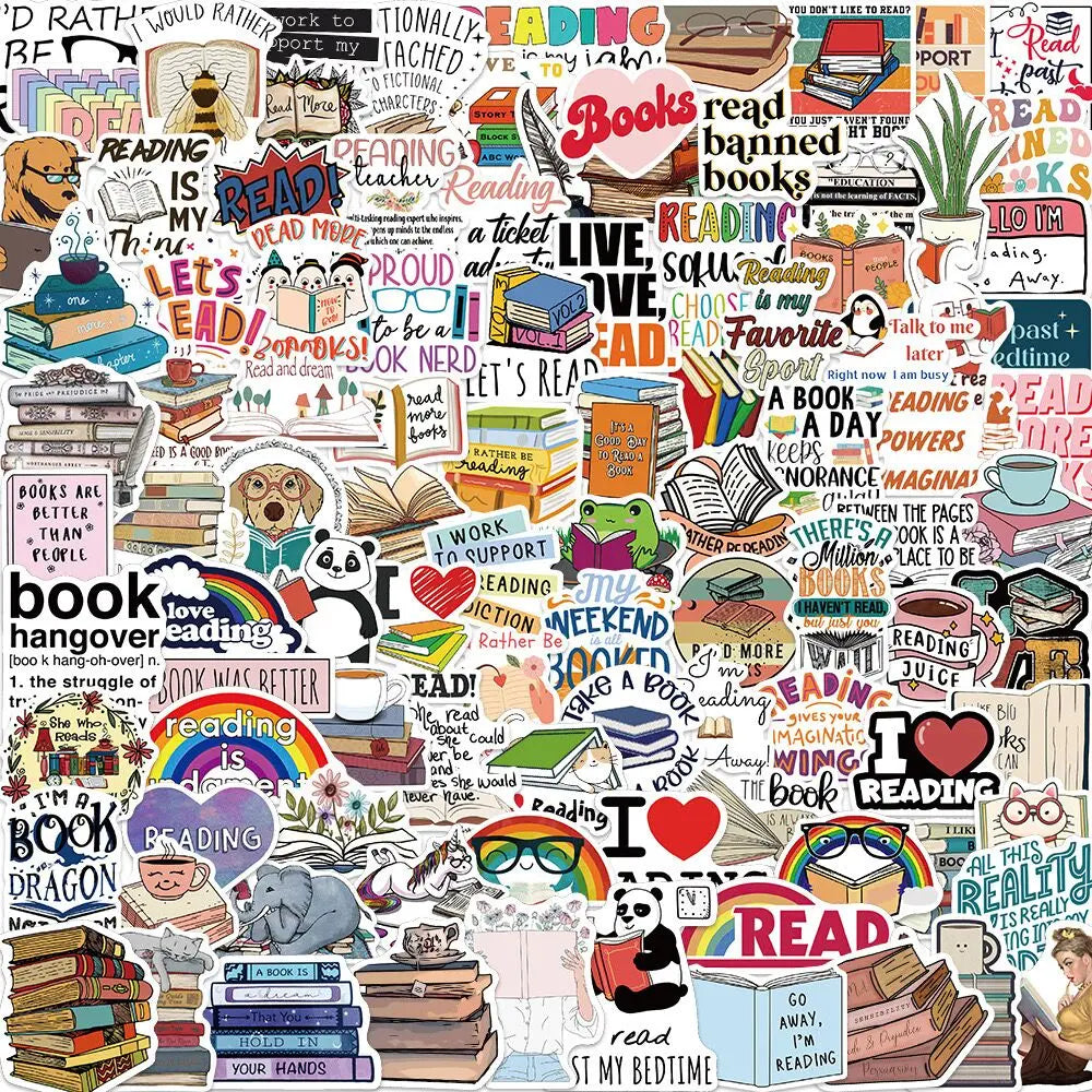 10/50/100pcs Dark Romance Bookish Stickers – Aesthetic Decals for Kindle, iPad, Phones, Laptops, and Diaries
