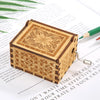 You Are My Sunshine Manual Carved Wooden Music Box Classic Melody Decorative Gift for Kids