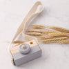 Wooden Camera Baby Toy Pendant, Montessori Wooden Block Teether DIY Personalized Baby Gift