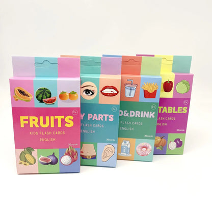 Montessori Alphabet Flashcards for Kids – 36 Cards, 8 Themes, Educational Learning Toy for Reading and Writing (Ages 3-14)