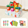 Montessori Pull Carrot Plush Sensory Toy for Babies & Toddlers - Fine Motor Matching Puzzle Educational Toy