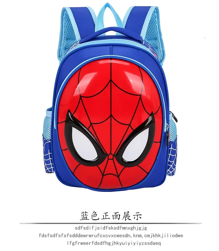 Spider-Man Backpack - 3D Stereo Superhero School Bag for Boys, Kids Cartoon Kindergarten Backpack - Kidzy Market