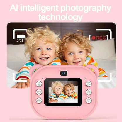 Children's Digital Camera with Instant Thermal Print, Photo and Video, Includes 32GB Memory Card