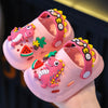 Summer Children’s Slippers – Cartoon Dinosaur DIY Design, Soft Anti-Skid Sandals for Boys & Girls, Indoor & Beach Shoes