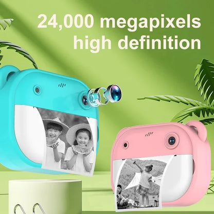 Children's Digital Camera with Instant Thermal Print, Photo and Video, Includes 32GB Memory Card