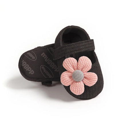 0-18M Baby Girls Cotton Shoes Retro Spring Autumn Toddlers Prewalkers Soft Bottom First Walkers