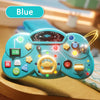 Toddler Busy Board Sensory Toy with LED Lights & Switches — Montessori Travel Activity for Ages 2–4