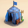 Medieval Building Blocks Playset - Viking Warriors Camp, Pirate Ship & Castle Wall (Compatible with Major Brick Brands)