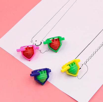 1/2/5PCS Colorful Spinning Top – Plastic Gyroscope with Whistle, Pressure Gyro Classic Toy for Kids, Children's Gift