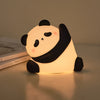 Panda Silicone LED Night Light Touch Sensor Rechargeable Kids Bedside Lamp Cute Cartoon Gift