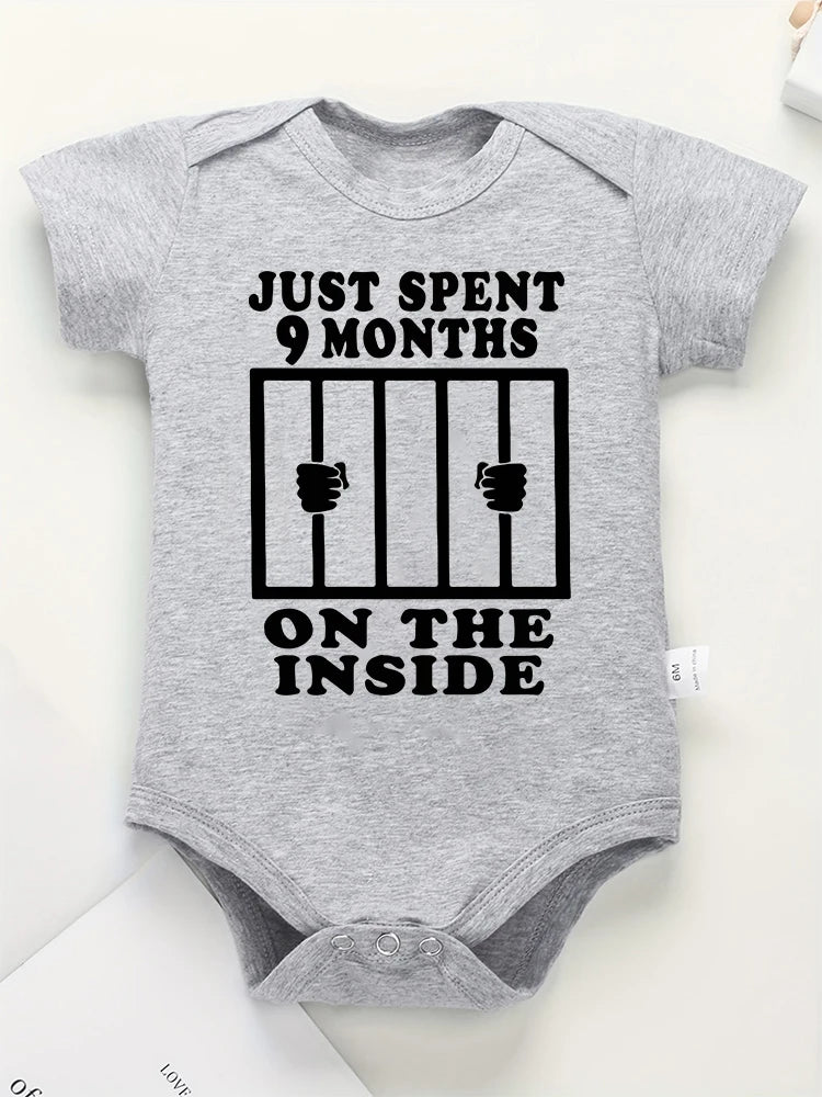 Funny & Creative Newborn Baby Clothes – Cotton Summer Pajamas for Boys & Girls, Loose Short Sleeve Onesie, 0-24 Months Streetwear