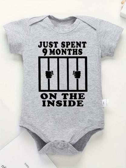 Funny & Creative Newborn Baby Clothes – Cotton Summer Pajamas for Boys & Girls, Loose Short Sleeve Onesie, 0-24 Months Streetwear