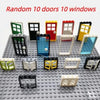MOC House Doors and Windows Building Blocks – Compatible with Classic City Friends Sets for Kids