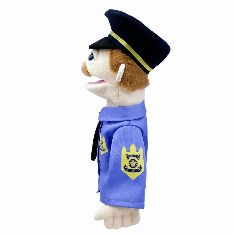 Big Plush Hand Puppets, Cartoon Doctor Police Nurse Teacher Ventriloquism Dolls