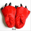 Funny Animal Plush Indoor Slippers for Women — Warm Soft Paw, Monster & Dinosaur Claw Slip-On with Rubber Sole