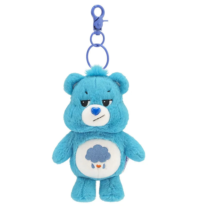 Sanrio Kawaii Care Bears Rainbow Bear Plush Keychain – Anime Bag Pendant with Sound for Kids