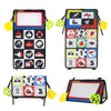 Baby Cloth Book with Distorting Mirror - Soft Cartoon Parent-Child Interactive Early Educational Montessori Toy for Children