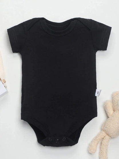 “Back Off! I Have a Crazy Aunt” – Funny Letter Print Baby Onesie, Short-Sleeve Bodysuit for Newborns & Infants