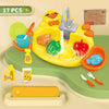 Electric Kids Kitchen Sink Toy – Mini Pretend Dishwasher & Play Food Set for Role Play