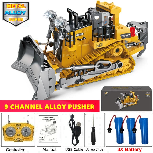 4WD Remote Control Excavator RC Dump Truck Crawler Bulldozer Construction Toy