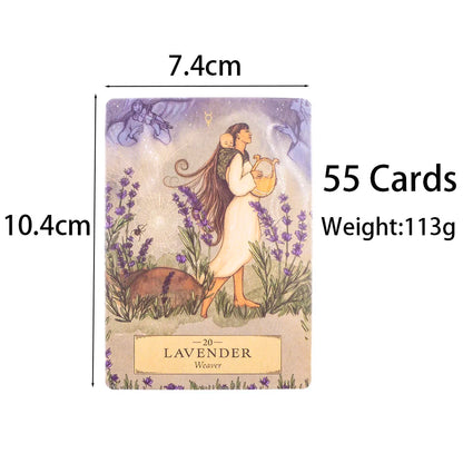 Herbal Astrology Oracle Board Game Deck - 55 Cards for Alchemizing Ancient Plant Healing and Astrological Wisdom, 10.4 x 7.4 cm