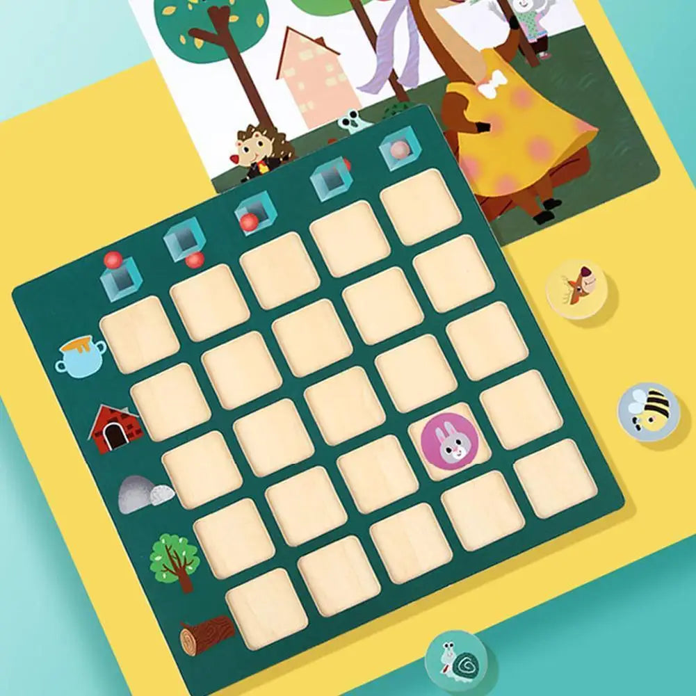 Montessori Logical Thinking Puzzle (Find Location Maze, Early Educational Toy for Preschool Kids)