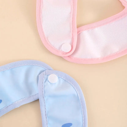 5-Piece Set – Random Cartoon Animal Waterproof Baby Bibs for Boys & Girls, Adjustable Toddler Feeding Bibs & Saliva Bibs - Kidzy Market