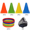 1 Set Carnival Ring Toss Game – Soft Plastic Cones, Fun Party Game for Kids & Adults