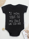 Newborn Toddler Short Sleeve Romper – “If Mom Says No, My Aunt Will Say Yes” Print, Baby Boy Girl Bodysuit, Infant Jumpsuit Fashion