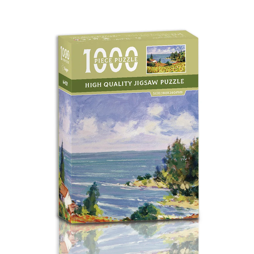 38x26cm Mini Jigsaw Puzzle, 1000 Pieces for Adults, Famous Oil Painting Van Gogh, Christmas Gift Toy, Educational Toy