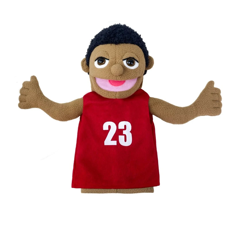 Big Plush Hand Puppets, Cartoon Doctor Police Nurse Teacher Ventriloquism Dolls