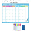 A3 Magnetic Weekly & Monthly Dry Erase Planner (297 x 420 mm, 11.7 x 16.5 in) Spanish French English