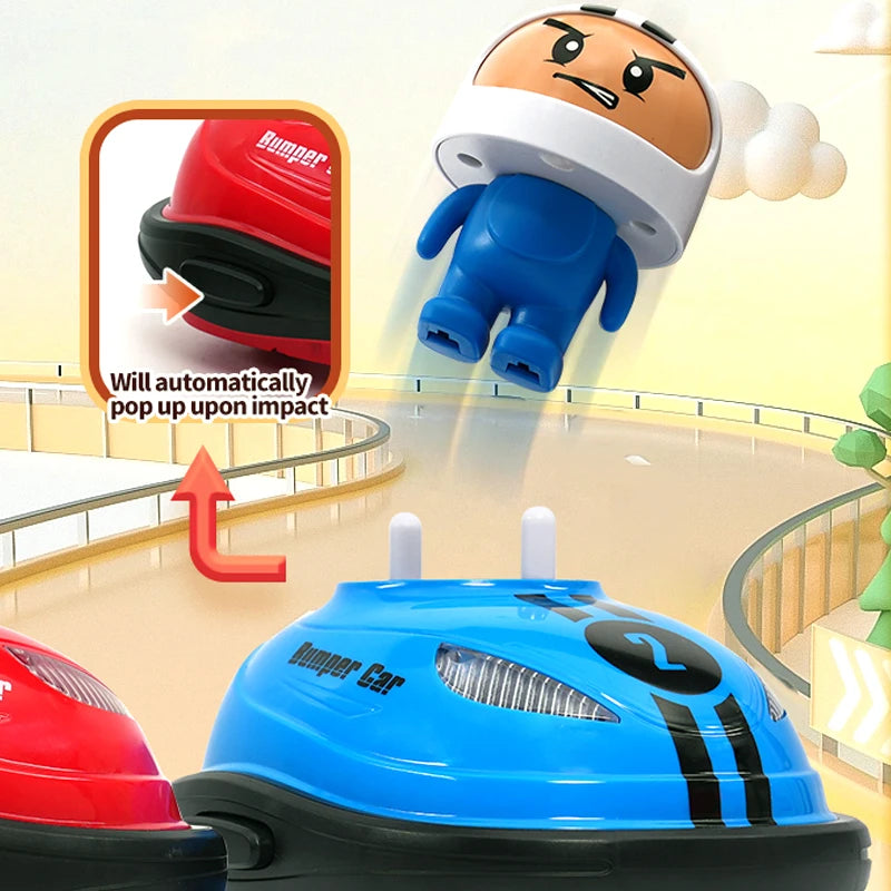 2.4G RC Super Battle Bumper Car with Pop-Up Doll and Lights