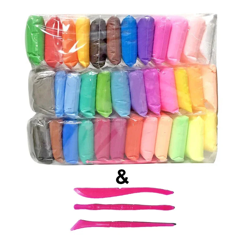 12/24/36 Color Air Dry Clay - Soft Clay Kids Brain Educational Plasticine Gifts, Super Lightweight DIY Modeling Toys Clay Kits – view 9