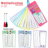 Wipeable Math Training Cards – Addition, Subtraction, Multiplication, Division for Kids Math Practice, Montessori Teaching Aid