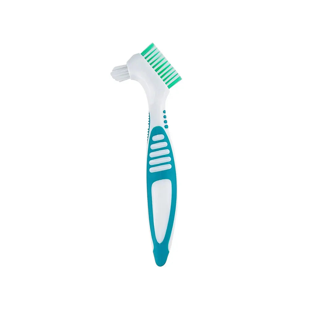 10Pcs Denture Cleaning Brushes, Multi-Layered Bristles, Non-Slip Ergonomic Rubber Handle for Oral Care