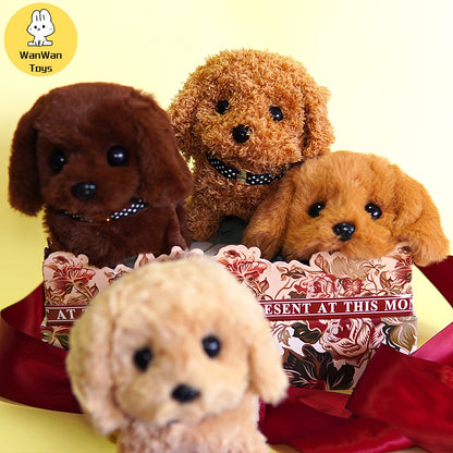 Plush Puppy Electronic Interactive Toy – Walking, Barking, Wagging Tail – Kids Gift
