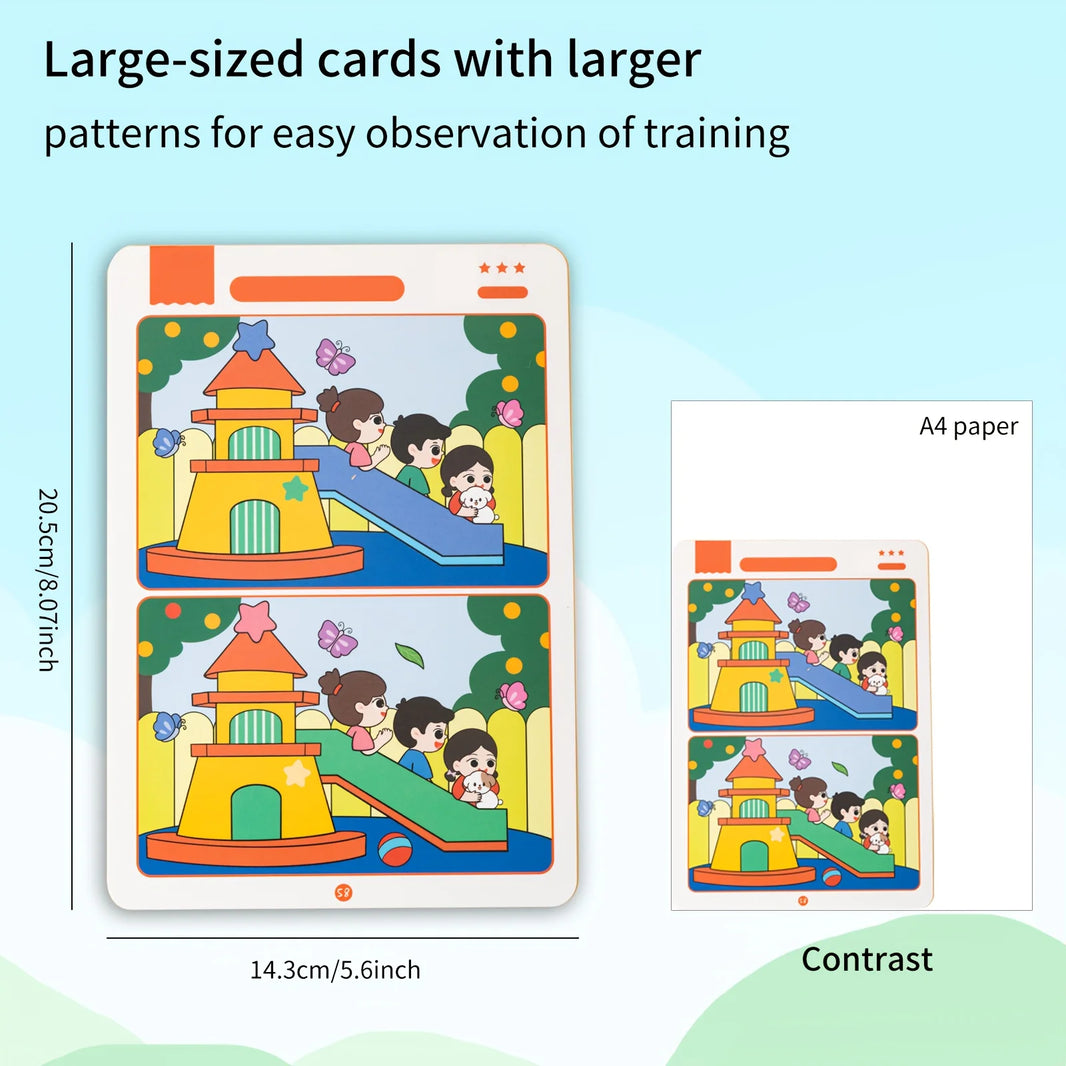 Educational Reusable Wipe-Clean Focus And Attention Training Activity Sheets Set For Kids