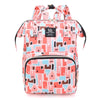 Fashion Print Nappy Backpack | Large Capacity Multi-Function Mom Baby Diaper Bag for Outdoor Travel & Baby Care - Kidzy Market