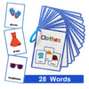 Montessori English Words Learning Flashcards – Early Educational Cards for Kids and Classroom Use