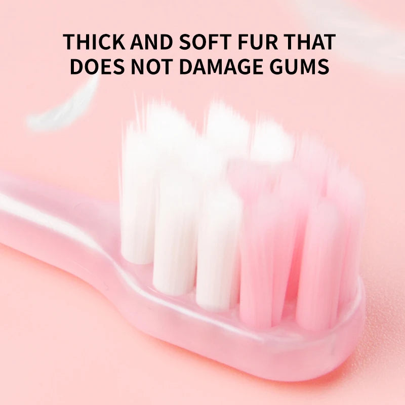 Children Toothbrushes for 2-6 Years Old Soft Bristles Deep Clean Blind Areas Gum-Friendly Cat Paw Anti-Slip Independent Pack