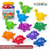 Dinosaur Matching Learning Toy with Storage Bucket – Montessori Counting & Fine Motor Game for Toddlers