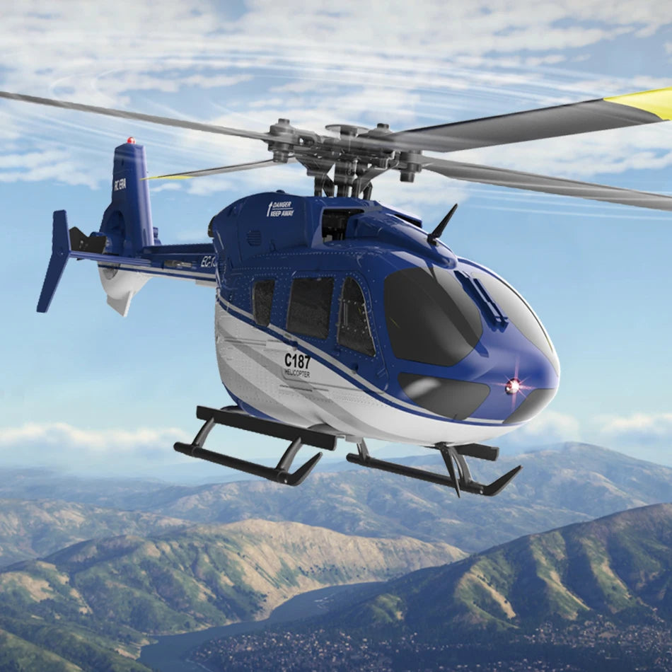 RC ERA C187 EC135 4CH RC Helicopter – Gyroscope Stabilized with Altitude Hold and 2.4G Remote